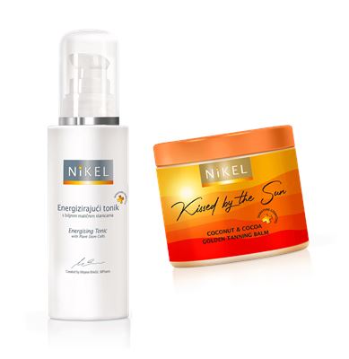 NiKEL Kissed by the Sun Set with Energizing Tonic and Kissed by the Sun Body Butter for Radiant and Nourished Skin
